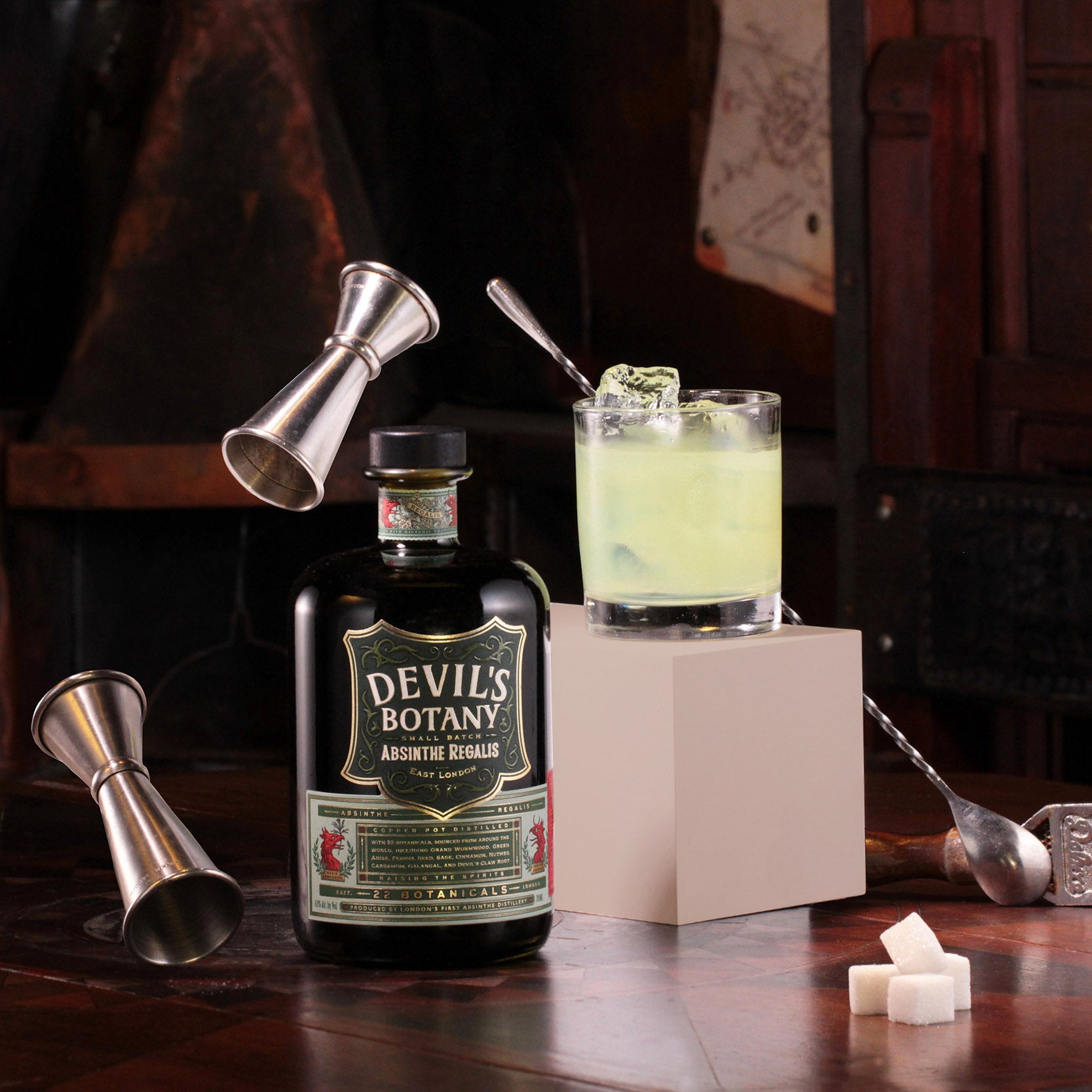 Absinthe Serves Devil's Botany Absinthe Cocktail Reipes Devil's Botany Distillery